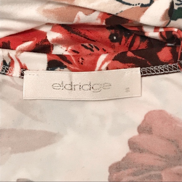 •ELDRIDGE• NWT Coral Floral Back-Strap Shift Dress - Picture 4 of 8